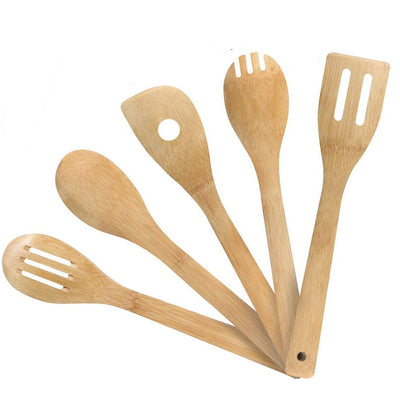 Juego de Vajilla Ecológica de Bambú y Madera para el Hogar - Image 17