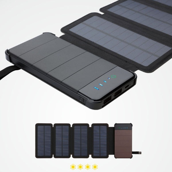 Cargador Solar Portátil Plegable Multi-Panel de Alta Capacidad