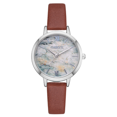 Reloj de Cuero Marmolado GAIETY - Diseño Minimalista y Adorable - Image 6