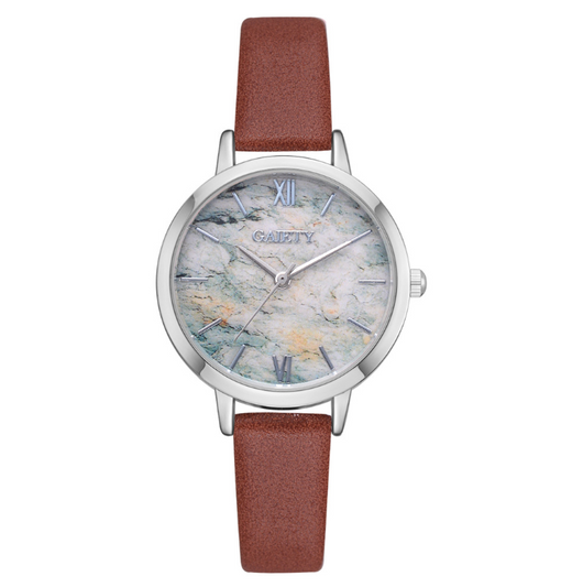 Reloj de Cuero Marmolado GAIETY - Diseño Minimalista y Adorable - Image 6