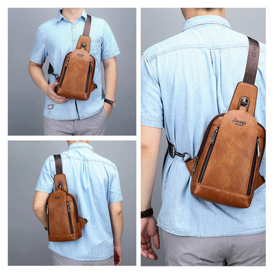 Bolsa Mensajera Retro para Hombre - Image 2