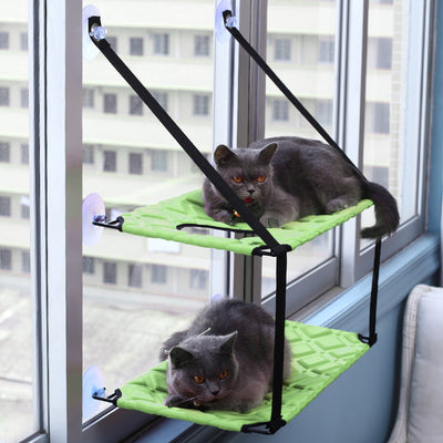 Hamaca de Ventana para Gatos Asiento de Descanso y Cama para Gatos de Interior