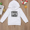 Sudadera con Capucha y Letras para Niños