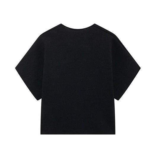 Blusa Rayada Cuello Redondo con Abertura y Manga Corta - Image 18