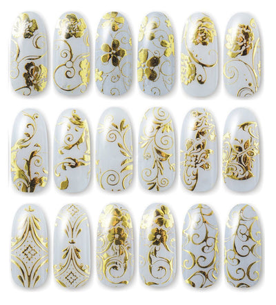 108 Stickers 3D para Uñas en Oro y Plata - Image 16