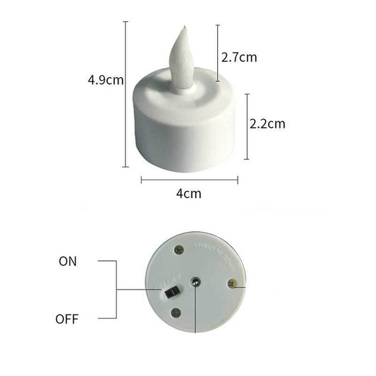 Vela LED Recargable Amarilla con Destello - Image 8