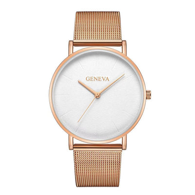 Reloj de Acero Inoxidable Geneva para Hombre con Malla Metálica - Image 12