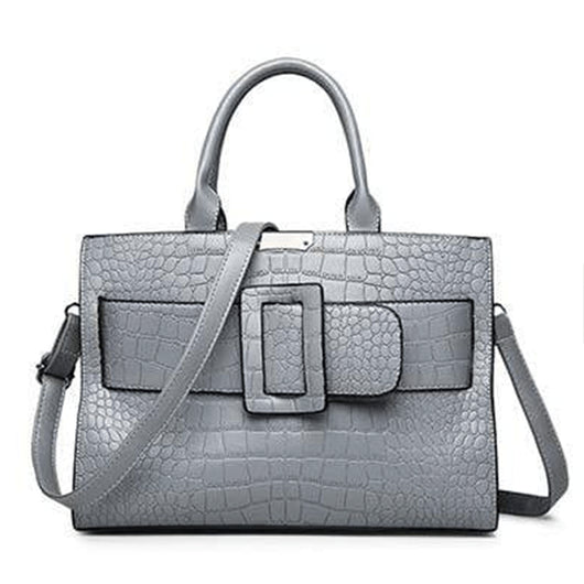 Bolso Bandolera Efecto Cocodrilo con Gran Capacidad - Image 10