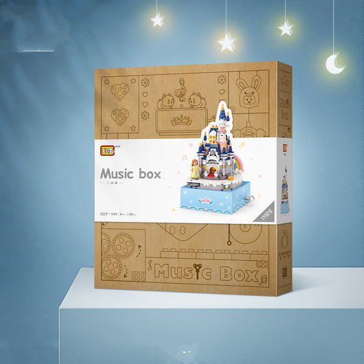 Castillo Musical Miniatura con Bloques de Construcción Ensamblables para Niñas - Image 5
