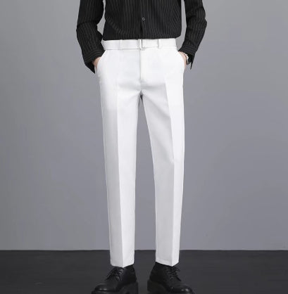 Pantalones Casuales Coreanos Rectos Antirruga de Corte Moderno - Image 22