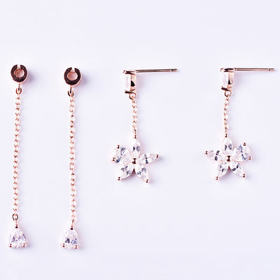 Aretes de Plata Esterlina 925 con Borla Floral - Image 4