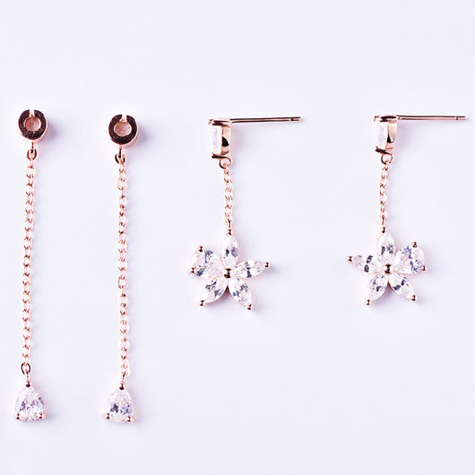 Aretes de Plata Esterlina 925 con Borla Floral - Image 4