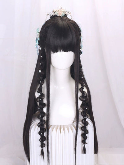 Peluca Hanfu Completa para Cosplay - Estilo Traje Antiguo Chino - Image 7