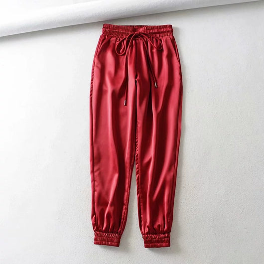 Pantalones con Cintura Elástica y Cordón Ajustable - Image 3