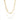 Double Layered Charm Bar Necklaces - Mixed Link 18k