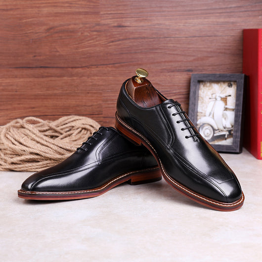 Zapatos de Cuero Retro para Hombre - Estilo Clásico Trendy - Image 3