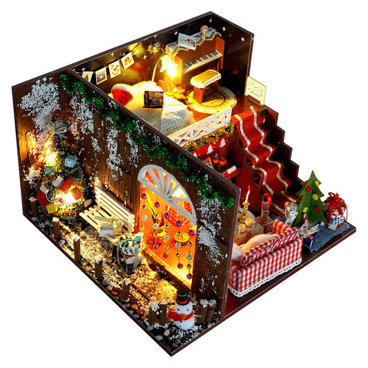 Casitas de Navidad DIY con Iluminación LED - Decoraciones Navideñas de Madera - Image 2