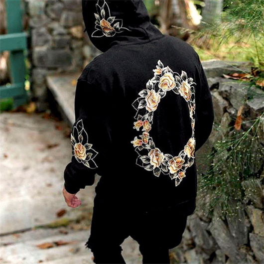 Sudadera con Capucha y Bordado en Forro Polar - Image 3
