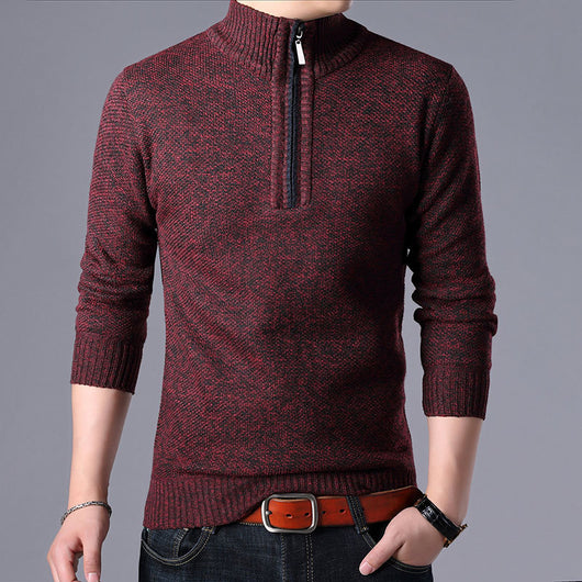 Cardigan de Cuello Alto para Hombre - Suéter Elegante de Manga Larga - Image 27