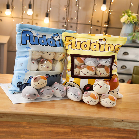 Almohada Gato Japonés Kawaii - Peluche Decorativo Adorable - Image 3