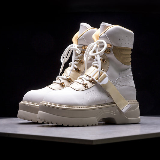 Botas Martin Gruesas Estilo Coreano - Diseño Británico Clásico
