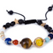 Universe Galaxy Eight Planets Solar System Guardian Star Natural Stone Beads Bracelet B
