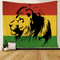 Tapiz Bandera Reggae León Hippie - Decoración Pared Boho Chic