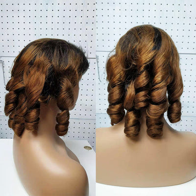Peluca Rizos Funmi Cabello Doble Trazado con Encaje Frontal - Image 10