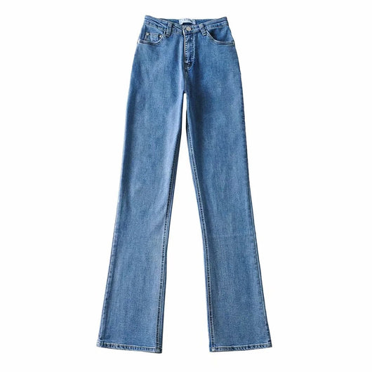 Jeans Retro Slim Micro Acampanados para Mujer - Estilo Europeo y Americano - Image 6
