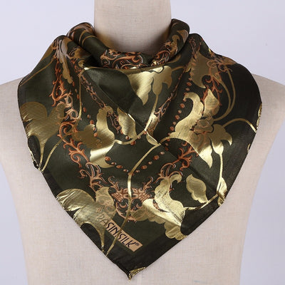 Pañuelo de Seda Estampado Jacquard para Mujer - Cobertura Elegante - Image 22