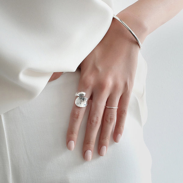 Anillo de Plata Esterlina S925 Versión Coreana