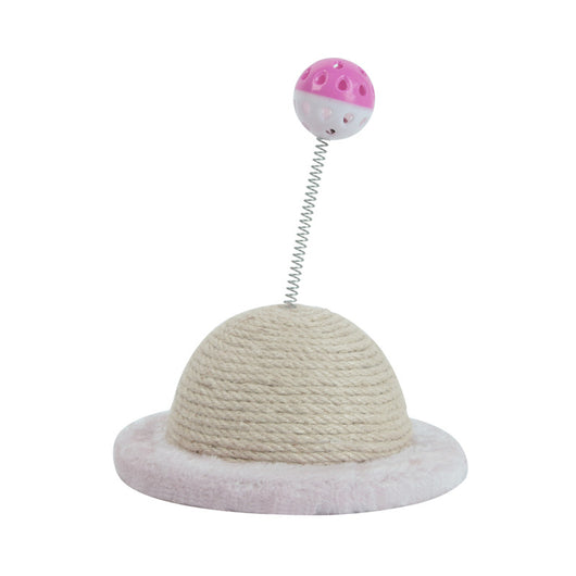 Rascador de Sisal para Gatos con Columna Cilíndrica y Bola de Desgaste