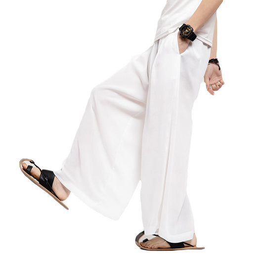 Pantalones Casuales Rectos Holgados Inspirados en Estilo Asiático - Image 4