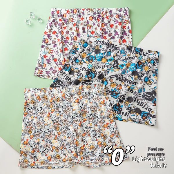 Bóxer Estampado de Seda de Hielo para Hombre - Comodidad y Estilo