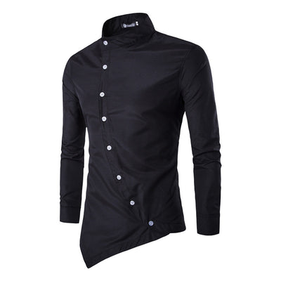 Camisa de Manga Larga con Cuello Diagonal - Image 17