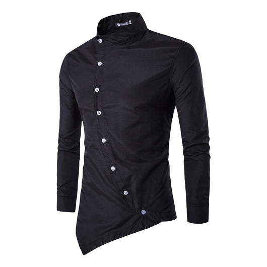 Camisa de Manga Larga con Cuello Diagonal - Image 17