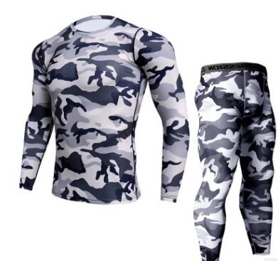 Conjunto Deportivo Ajustado de Manga Larga Secado Rápido para Hombre - Image 4