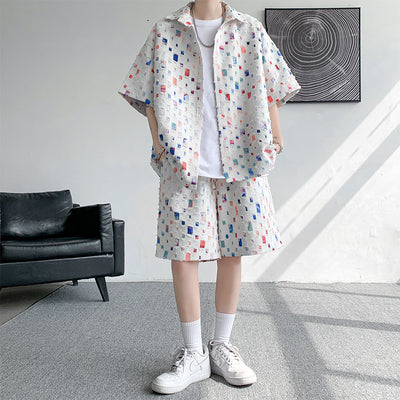 Conjunto de Verano Camisa y Shorts a Cuadros - Image 4