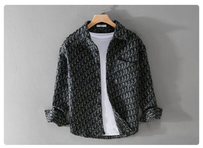 Chaqueta Camisa Casual Gruesa de Manga Larga para Hombre - Image 8