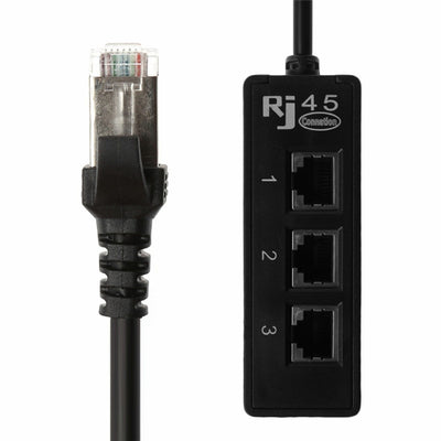 Divisor Ethernet RJ45 1 a 3 para Red LAN