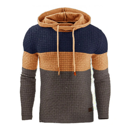 Sudadera con Capucha Jacquard para Hombre - Abrigo Cálido Estilo Europeo - Image 4