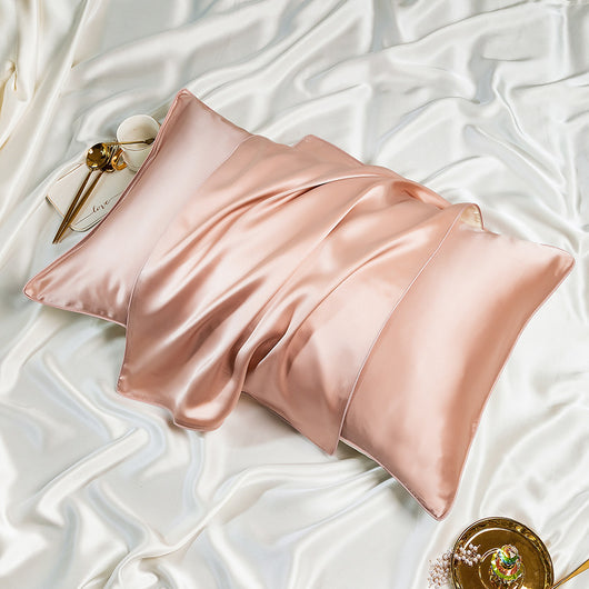 Par de Fundas de Almohada de Seda Premium Color Sólido - Image 8