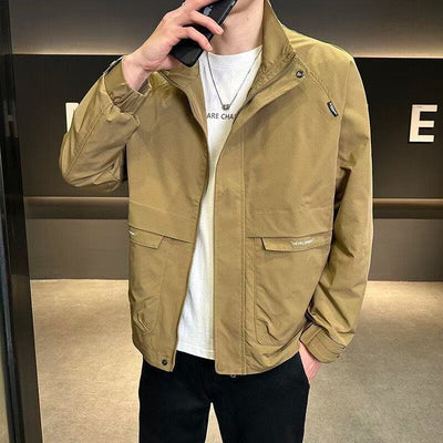 Chamarra Casual para Hombre con Cuello de Pie - Diseño Versátil y Elegante - Image 13