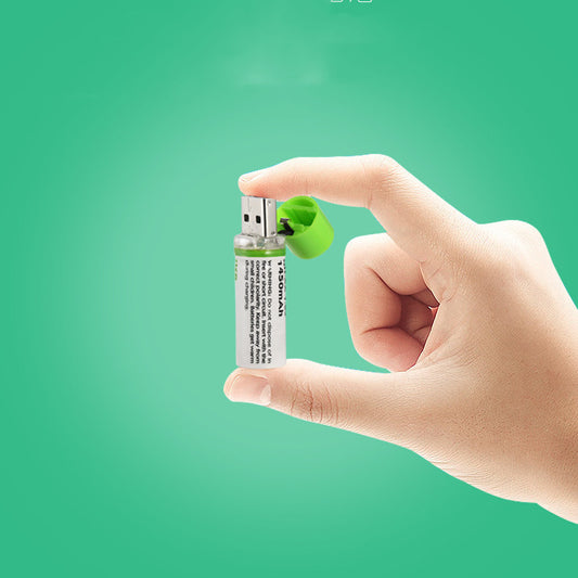 Batería Recargable USB 1.5V - Energía Sostenible y Reutilizable