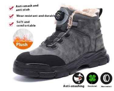 Botas de Seguridad Altas para Hombre - Protección Antiaplastamiento y Antipunción Todo Año
