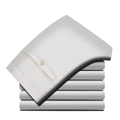 Pantalones Rectos de Vestir para Hombre Maduro - Image 7