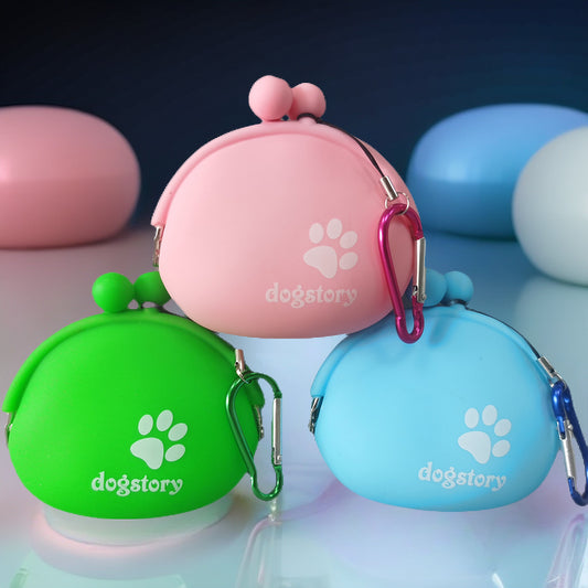Bolsa de Silicona para Snacks de Mascotas - Colores Sólidos