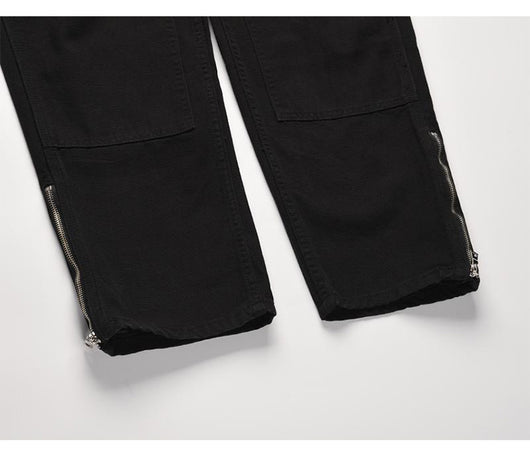 Pantalones Cargo Jeans Sueltos de Cadena Estilo Urbano - Image 13