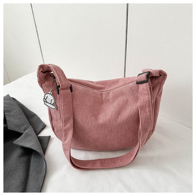 Bolsa Bandolera Artística Pana Un Hombro - Diseño Versátil para Estudiantes - Image 28