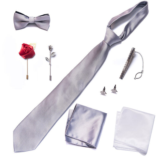 Conjunto de 8 Piezas de Corbatas para Traje Formal de Hombre - Image 67